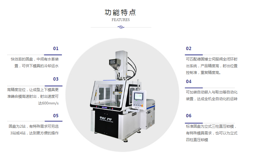 立式高速機功能特點